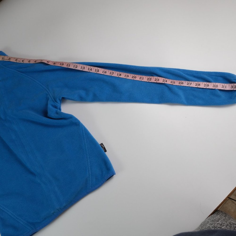 Adidas Jacket Pullover Women’s Size Small Fleece Quarter Zip Blue - Picture 11 of 11